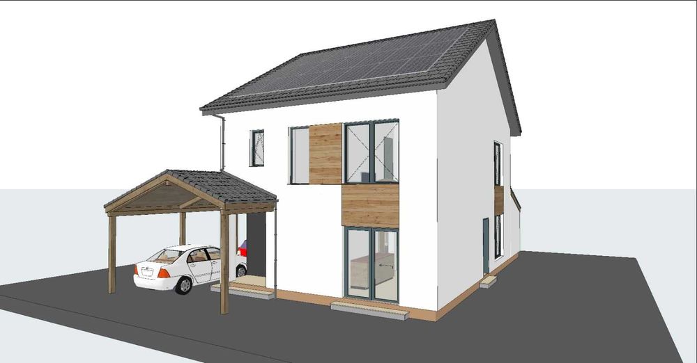 Casa individuala P+1 130mp utili teren de 500mp in Sura Mica