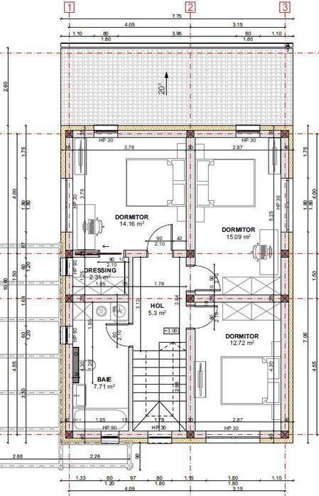 Casa individuala P+1 130mp utili teren de 500mp in Sura Mica