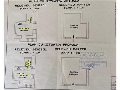 Doua garsoniere si curte comuna in zona centrala