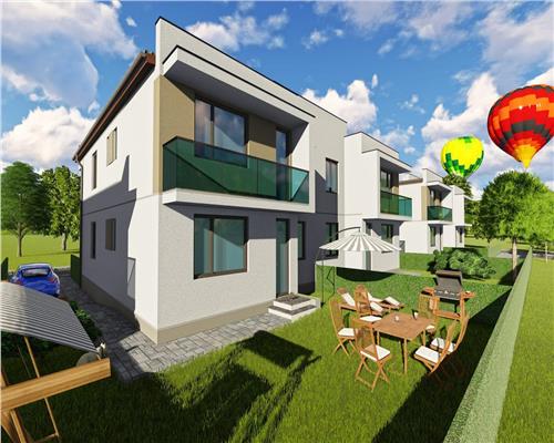 Casa 110 mpu cu 4 camere 2 bai 2 balcoane si curte in Sibiu