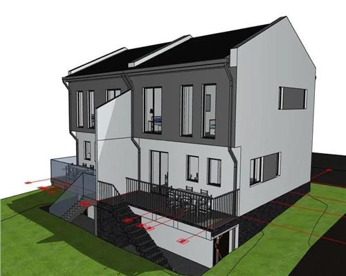 Casa cu 4 camere 2 bai si 300 mp teren in zona Calea Cisnadiei