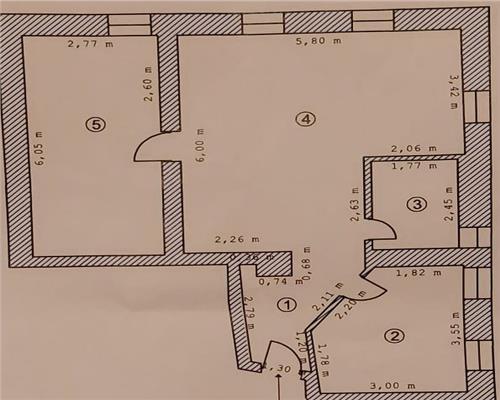 Apartament cu 3 camere Central in Sibiu