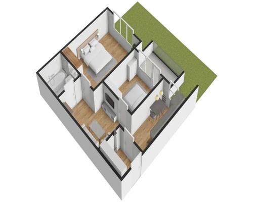 Apartament 3 camere intabulat cu gradina 50 mp  in Selimbar