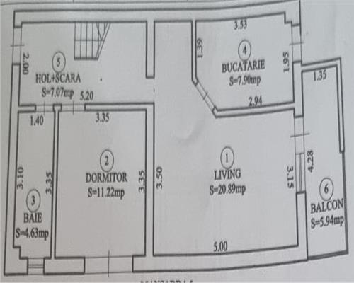Apartament  4 camere 2 bai si loc parcare zona Valea Aurie