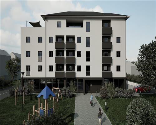 Studio 37 mp cu balcon etaj intermediar cu bloc parcare in Sibiu