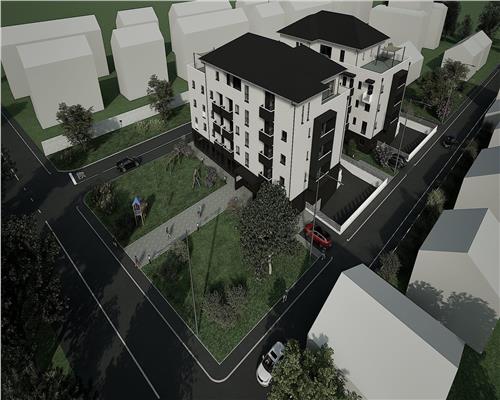 Studio 37 mp cu balcon etaj intermediar cu bloc parcare in Sibiu