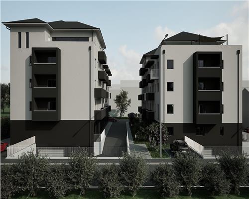 Studio 37 mp cu balcon etaj intermediar cu bloc parcare in Sibiu