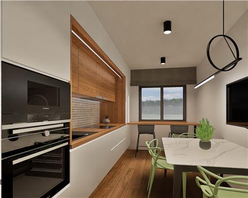 Studio 37 mp cu balcon etaj intermediar cu bloc parcare in Sibiu