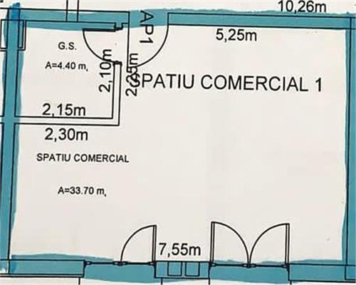 Spatiu comercial cu 2 parcari pretabil afacere in Cartierul Arhitectilor