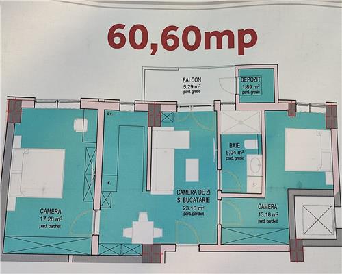 Apartament cu 3 camere balcon boxa si loc de parcare pe Doamna Stanca