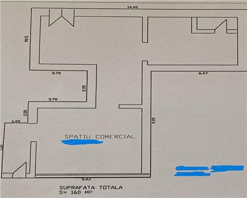 Spatiu comercial 115 mpu cu vitrina pretabil afacere Mihai Viteazu
