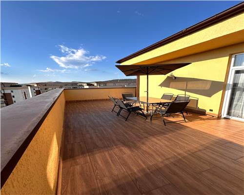 Penthouse nou de lux cu 2 camere terasa 40 mp si parcare in Sibiu