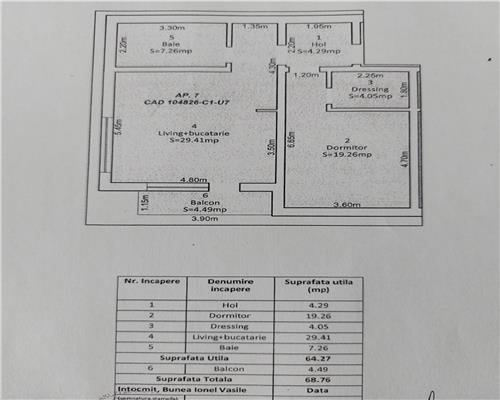 Apartament 2 camere decomandat loc parcare zona Lacul lui Binder