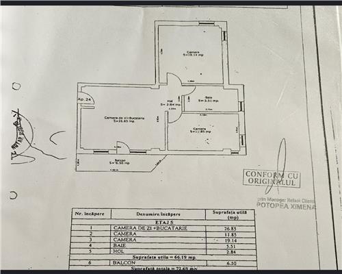 Apartament modern 3 camere complet mobilat pe Doamna Stanca