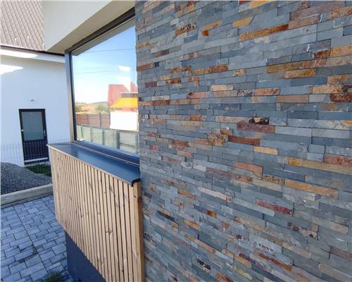 Casa moderna 5 camere teren 490 mp terasa acopertia in Cristian