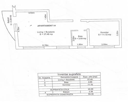 Apartament 2 camere zona Trei Stejari zona 0
