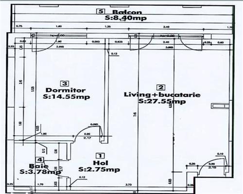 Apartament modern 2 camere decomandat 50mp in City Residence