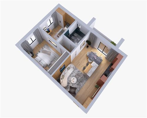 Apartament 3 camere etajul 1 in bloc cu lift si parcare in Gusterita