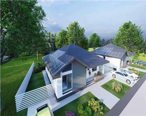 Casa cu 4 camere 2 bai si 500 mp teren in  Sura Mica