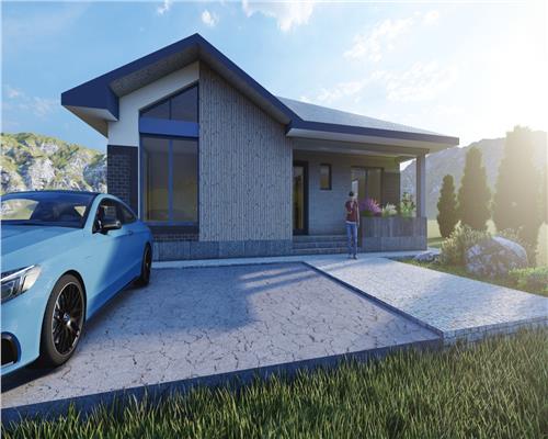 Casa cu 4 camere 2 bai si 500 mp teren in  Sura Mica