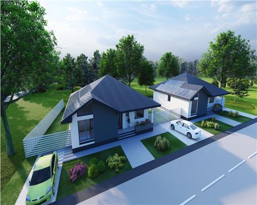 Casa cu 4 camere 2 bai si 500 mp teren in  Sura Mica