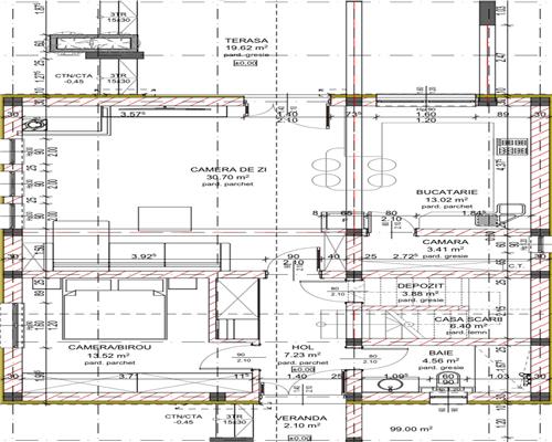 Casa moderna 5 camere 2 bai teren 498 mp 4 parcari 10 km de Sibiu