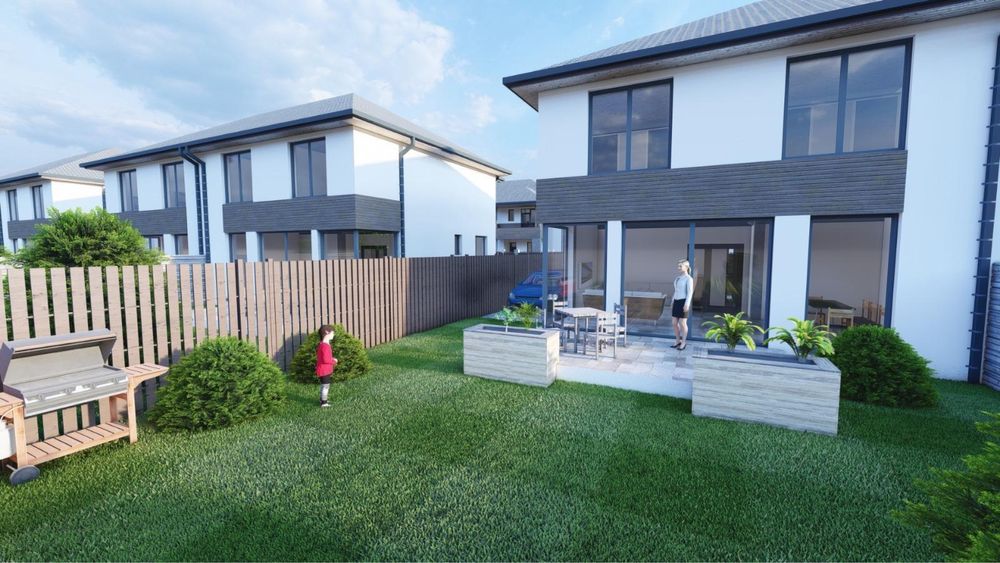 Casa individuala cu 4 camere 3 bai si 330 mp teren  in  Selimbar