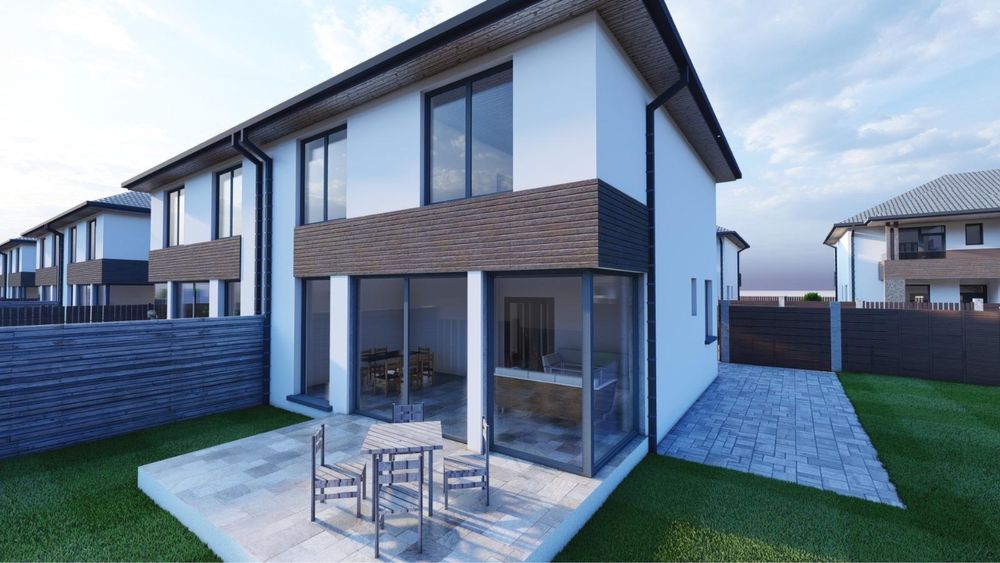 Casa individuala cu 4 camere 3 bai si 330 mp teren  in  Selimbar