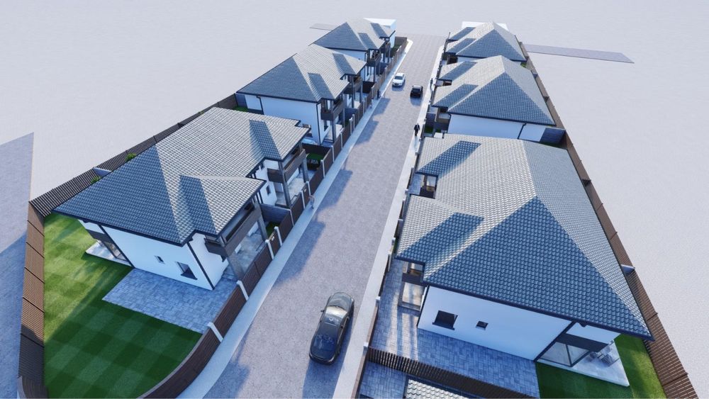 Casa individuala cu 4 camere 3 bai si 330 mp teren  in  Selimbar