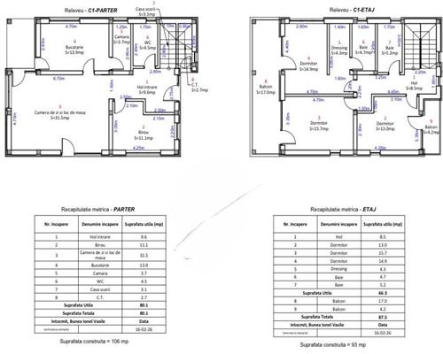 Casa Individuala 5 camere carport filigorie teren 478 mp Cristian