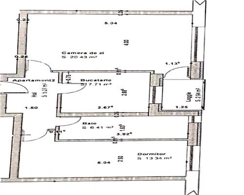 Apartament mobilat modern 2 camere balcon curte si parcare