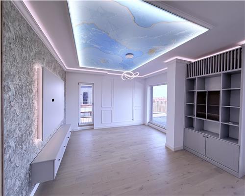 Pethouse lux 4 camere 2 bai teras 144 garaj Parcul Sub Arini