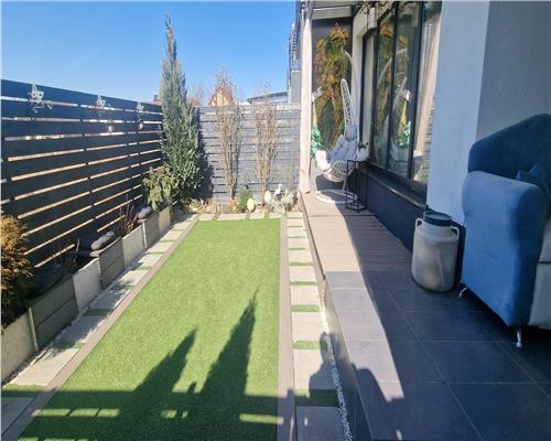 Casa mobilata cu 4 camere 2 bai 2 parcari si curte in Selimbar