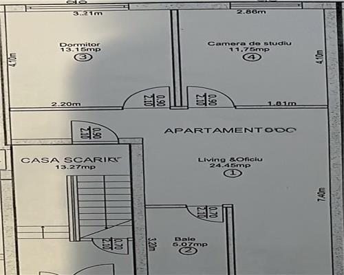 Apartament mobilat 3 camere curte si parcare Calea Surii Mici