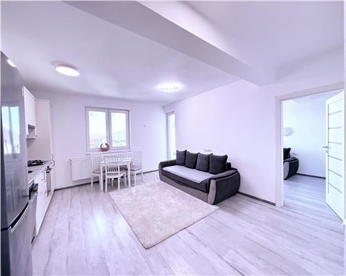 Apartament mobilat 2 camere balcon pod spatios si parcare